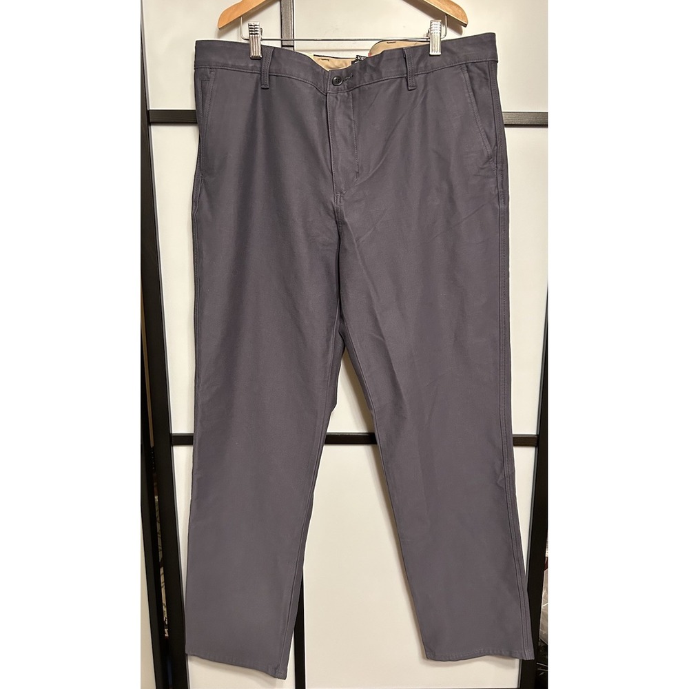 DOCKERS Mens Comfort Knit Chino Slim Fit Pants Dark Gray‎ 38x32 New